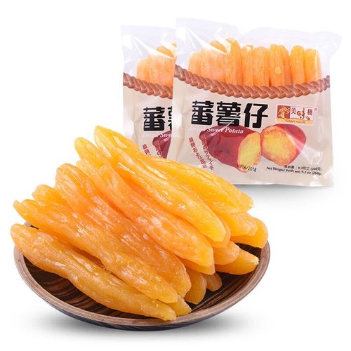 美味栈 中国香港红薯仔番薯干地瓜条办公休闲零食儿童点心260g